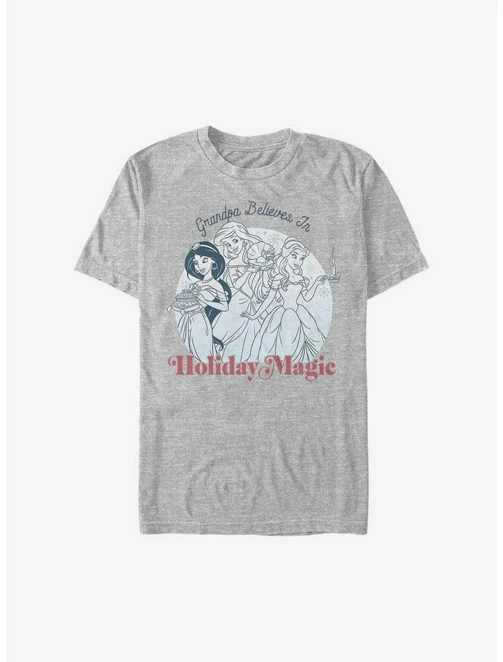 Cheap 😍 Disney Princesses Grandpa Believes In Holiday Magic T-Shirt ❤️ 1 Cheap 😍 Disney Princesses Grandpa Believes In Holiday Magic T-Shirt ❤️