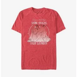 Cheapest 🎁 Disney Princesses Shine Bright From Grandpa Holiday T-Shirt 🌟