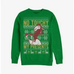 Discount ✨ Disney The Emperor's New Groove No Touchy My Presents Ugly Christmas Sweater Sweatshirt 🎁