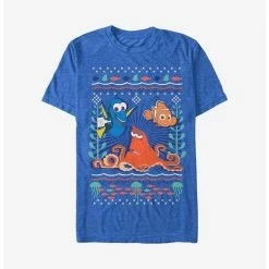 Best Sale 👍 Disney Pixar Sea 🤩 Christmas Pattern Sweater T-Shirt ❤️