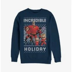 Hot Sale ❤️ Disney Pixar The Incredibles Incredible Holiday Ugly 🎁 Christmas Sweater Sweatshirt 🥰