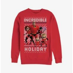 Best Pirce ❤️ Disney Pixar The Incredibles Incredible Holiday Ugly ❄ Christmas Sweater Sweatshirt ❤️