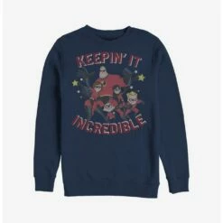 Best Pirce 👏 Disney Pixar The Incredibles Keepin' It Incredible Sweatshirt 😀
