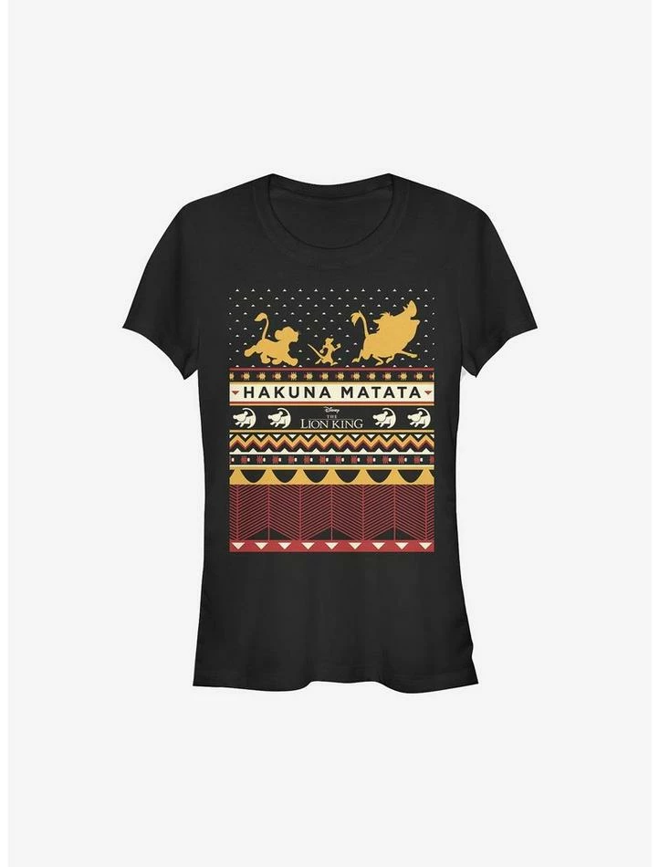 Best Pirce ✔️ Disney The Lion King Hakuna My Knits Ugly ⭐ Christmas Sweater Girls T-Shirt ⭐ 1 Best Pirce ✔️ Disney The Lion King Hakuna My Knits Ugly ⭐ Christmas Sweater Girls T-Shirt ⭐