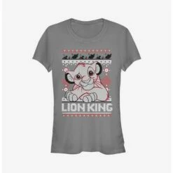 Brand new 🧨  Disney The Lion King Simba  Christmas Pattern 😍  Girls T-Shirt ✨