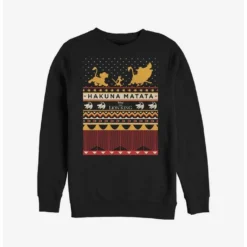 Brand new 🎁  Disney The Lion King Hakuna My Knits Ugly 🧨  Christmas Sweater Sweatshirt ⌛