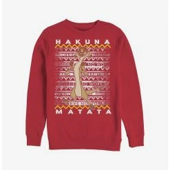 New 😍 Disney The Lion King Hakuna Timon Ugly Christmas Sweater Sweatshirt 🎉
