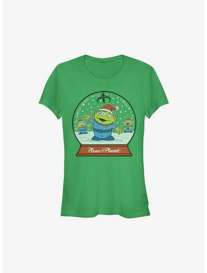 Outlet ✨ Disney Pixar Toy Story Alien Snow Globe Holiday 😍 Girls T-Shirt ✔️ 1 Outlet ✨ Disney Pixar Toy Story Alien Snow Globe Holiday 😍 Girls T-Shirt ✔️