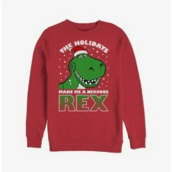 Deals 😀 Disney Pixar Toy Story Holiday Rex Sweatshirt 🔔