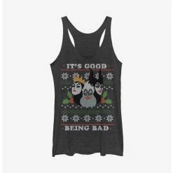 Cheapest 🌟 Disney Villains It's Good Being Bad Holiday Girls Tank 💯