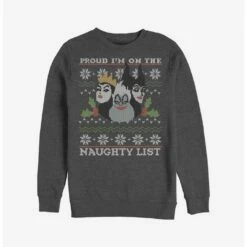 Wholesale ⭐ Disney Villains Naughty List Ugly ❄ Christmas Sweater Sweatshirt ✨