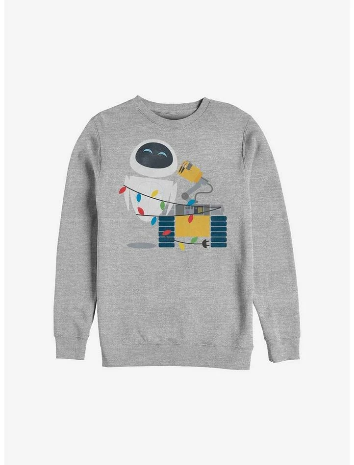 Hot Sale ⭐ Disney Pixar Wall-E 🔔 Christmas Lights Sweatshirt ✨ 1 Hot Sale ⭐ Disney Pixar Wall-E 🔔 Christmas Lights Sweatshirt ✨