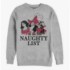 Coupon 🎁 Disney Villains Naughty List Sweatshirt 🧨