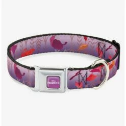 Deals 👏 Disney Frozen 2 Swirling Leaves Dog Collar Seatbelt Buckle 👏