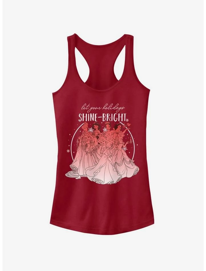 Brand new ๐ Disney Princesses Shine Bright Holiday Girls Tank โค๏ธ 1 Brand new ๐ Disney Princesses Shine Bright Holiday Girls Tank โค๏ธ
