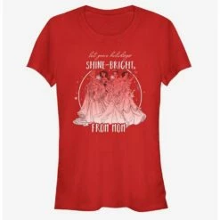 Brand new 🌟 Disney Princesses Shine Bright Mom Holiday Girls T-Shirt 😉