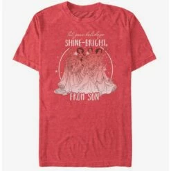 Promo 🔔 Disney Princesses Shine Bright Son Holiday T-Shirt ✔️