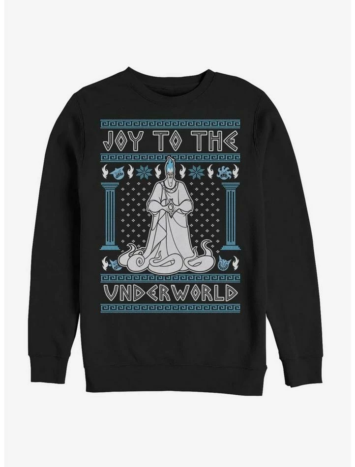 Flash Sale 🤩 Disney Hercules Hades Joy To The Underworld Ugly ❄ Christmas Crew Sweatshirt ⌛ 1 Flash Sale 🤩 Disney Hercules Hades Joy To The Underworld Ugly ❄ Christmas Crew Sweatshirt ⌛