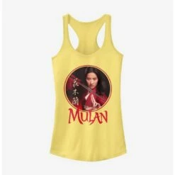 New 😀 Disney Mulan Live Action Portrait Circle Frame Girls Tank 😍