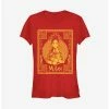 Hot Sale ⭐ Disney Mulan Live Action Golden Outline Poster Girls T-Shirt 🔔