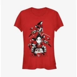 Hot Sale 😍 Disney Mulan Live Action Warrior Poses Girls T-Shirt ✔️