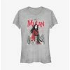 Promo 😍 Disney Mulan Live Action Watercolor Title Poster Girls T-Shirt 🛒
