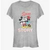 Best deal 👍 Disney Mickey Mouse And Minnie Mouse True Love Story Girls T-Shirt 😉