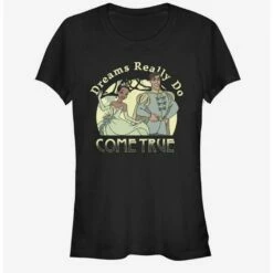 Budget 🔔 Disney Princess And The Frog Dreams Do Come True Girls T-Shirt 🌟