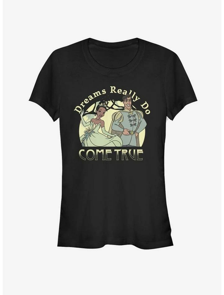 Budget 🔔 Disney Princess And The Frog Dreams Do Come True Girls T-Shirt 🌟 1 Budget 🔔 Disney Princess And The Frog Dreams Do Come True Girls T-Shirt 🌟