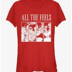 Brand new 🔥 Disney Princess All The Feels 😉 Girls T-Shirt ⭐