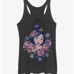 Buy 👍 Disney Mulan Floral Portrait Girls Tank 😉