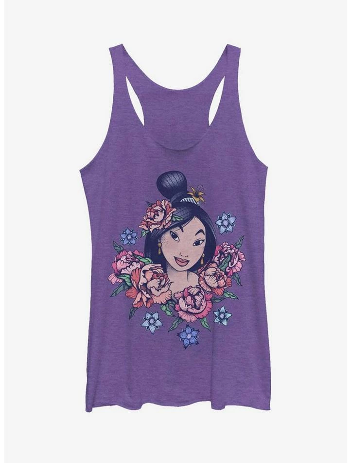 Cheap βοΈ Disney Mulan Floral Portrait Girls Tank π― 1 Cheap βοΈ Disney Mulan Floral Portrait Girls Tank π―