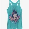 Hot Sale 🥰 Disney Mulan Floral Portrait Girls Tank 💯