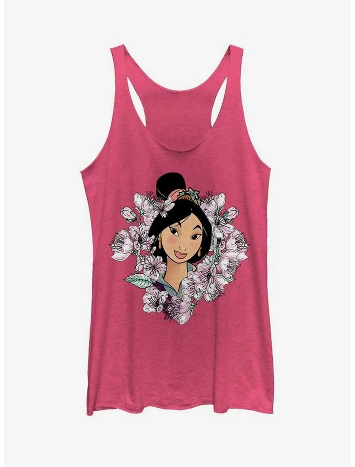 Cheap 🤩 Disney Mulan Floral Blossoms ❤️ Girls Tank ✨ 1 Cheap 🤩 Disney Mulan Floral Blossoms ❤️ Girls Tank ✨