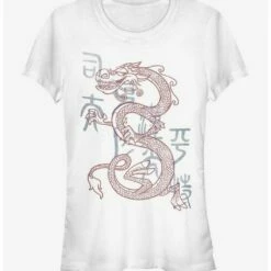 Top 10 👍 Disney Mulan Mushu Dragon Outline Girls T-Shirt 😉