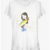 New 👍 Disney Mulan Mulan And Mushu Watercolor Girls T-Shirt 🌟