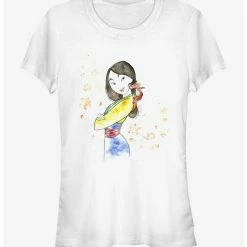 New 👍 Disney Mulan Mulan And Mushu Watercolor Girls T-Shirt 🌟