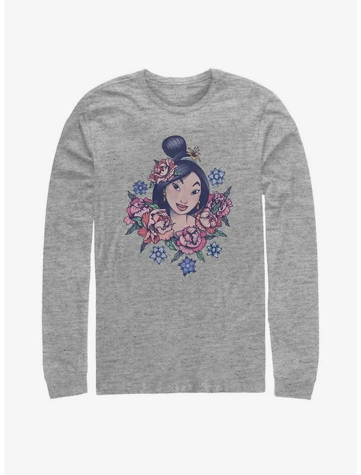 Outlet ✨ Disney Mulan Floral Portrait T-Shirt 💯 1 Outlet ✨ Disney Mulan Floral Portrait T-Shirt 💯