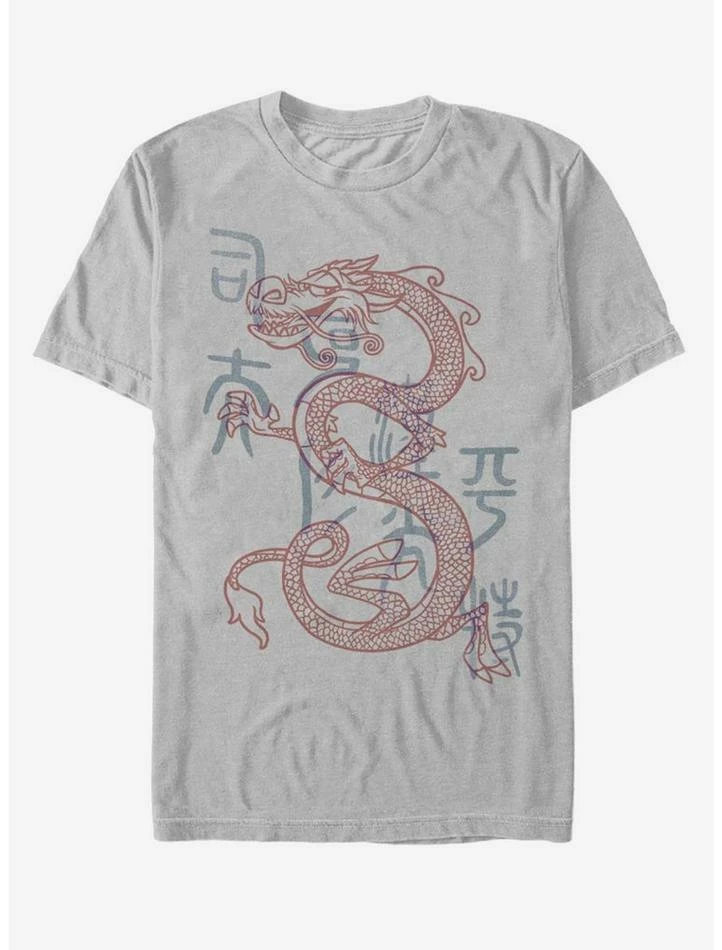 Budget ✨ Disney Mulan Mushu Dragon Outline T-Shirt ❤️ 3 Budget ✨ Disney Mulan Mushu Dragon Outline T-Shirt ❤️ - Image 3