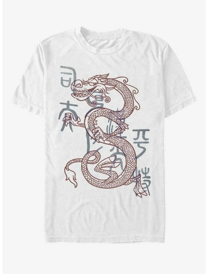 Budget ✨ Disney Mulan Mushu Dragon Outline T-Shirt ❤️ 4 Budget ✨ Disney Mulan Mushu Dragon Outline T-Shirt ❤️ - Image 4