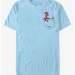 Coupon 💯 Disney Mulan Mushu And Cricket Pocket T-Shirt 😍
