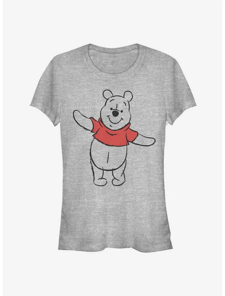 Budget ❤️ Disney Winnie The Pooh Sketch Classic Girls T-Shirt 🔔 1 Budget ❤️ Disney Winnie The Pooh Sketch Classic Girls T-Shirt 🔔
