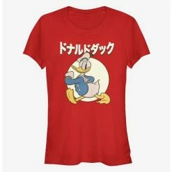 Budget 🎉 Disney Donald Duck Japanese Classic Girls T-Shirt 🧨