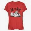 Best Pirce ✨ Disney 101 Dalmatians Life Is Ruff 🎉 Girls T-Shirt 🔔