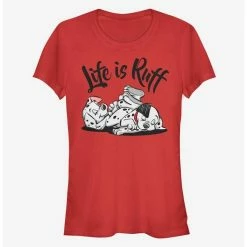 Best Pirce ✨ Disney 101 Dalmatians Life Is Ruff 🎉 Girls T-Shirt 🔔