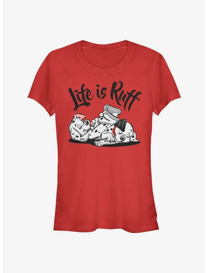 Best Pirce ✨ Disney 101 Dalmatians Life Is Ruff 🎉 Girls T-Shirt 🔔 1 Best Pirce ✨ Disney 101 Dalmatians Life Is Ruff 🎉 Girls T-Shirt 🔔