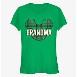Buy ✔️ Disney Mickey Mouse Head Plaid Grandma Classic Girls T-Shirt 🔔