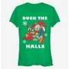 Budget 🧨 Disney Donald Duck Duck The Halls Classic Girls T-Shirt ✔️