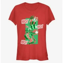 Hot Sale ❤️ Disney Goofy Ho! Ho! Ho! Holiday Classic 👏 Girls T-Shirt ⭐