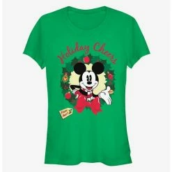New 💯  Disney Mickey Mouse Holiday Cheers From Aunt Classic 🔔  Girls T-Shirt ⭐